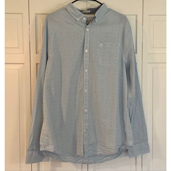 Penguin Heritage slim fit dobby button down size xlarge - Picture 3 of 12